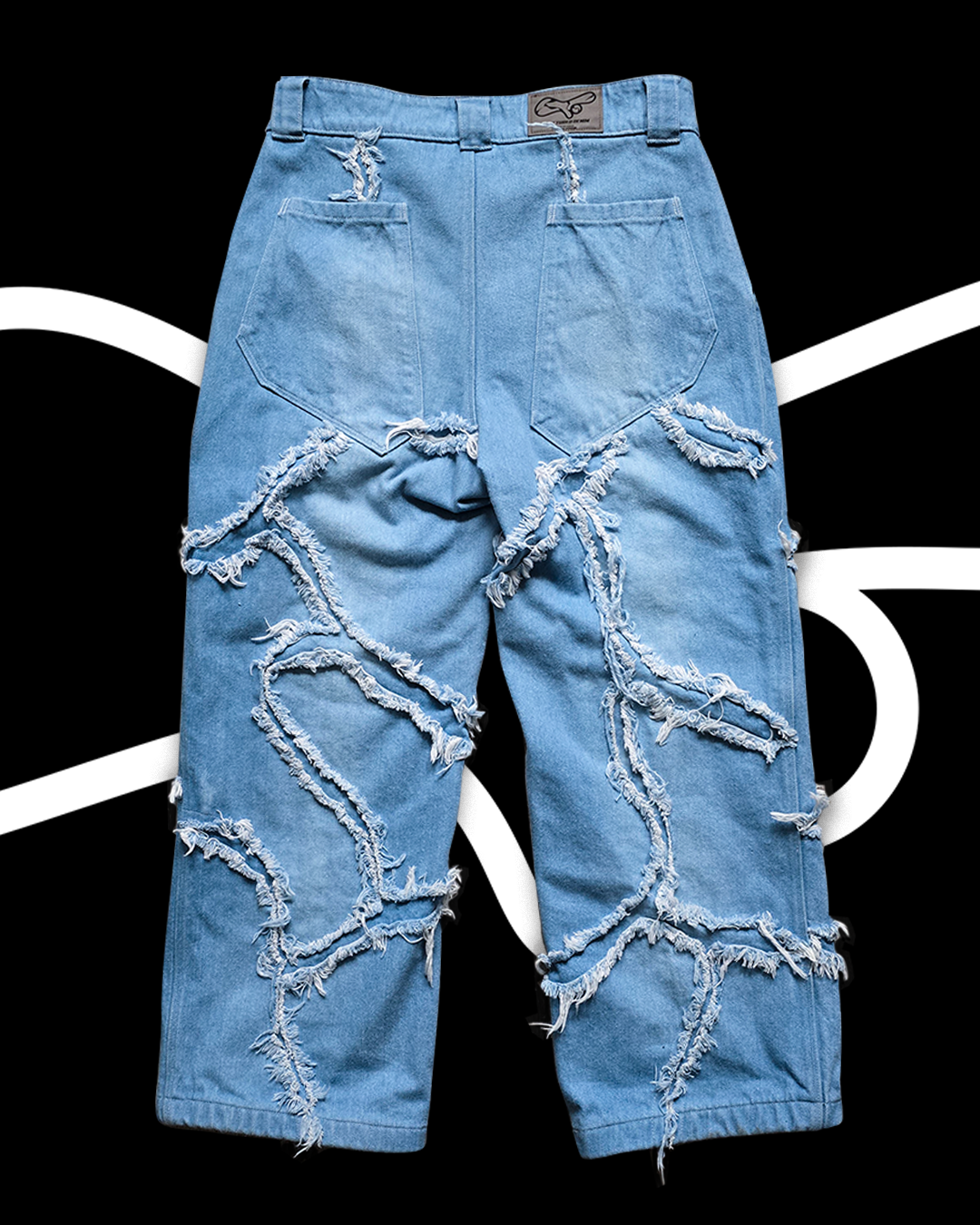 'FRACTURED' Jeans (Washed)