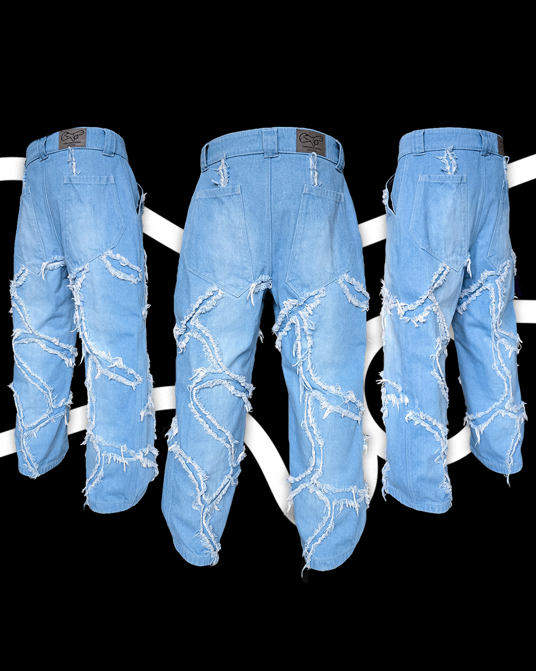 'FRACTURED' Jeans (Washed)