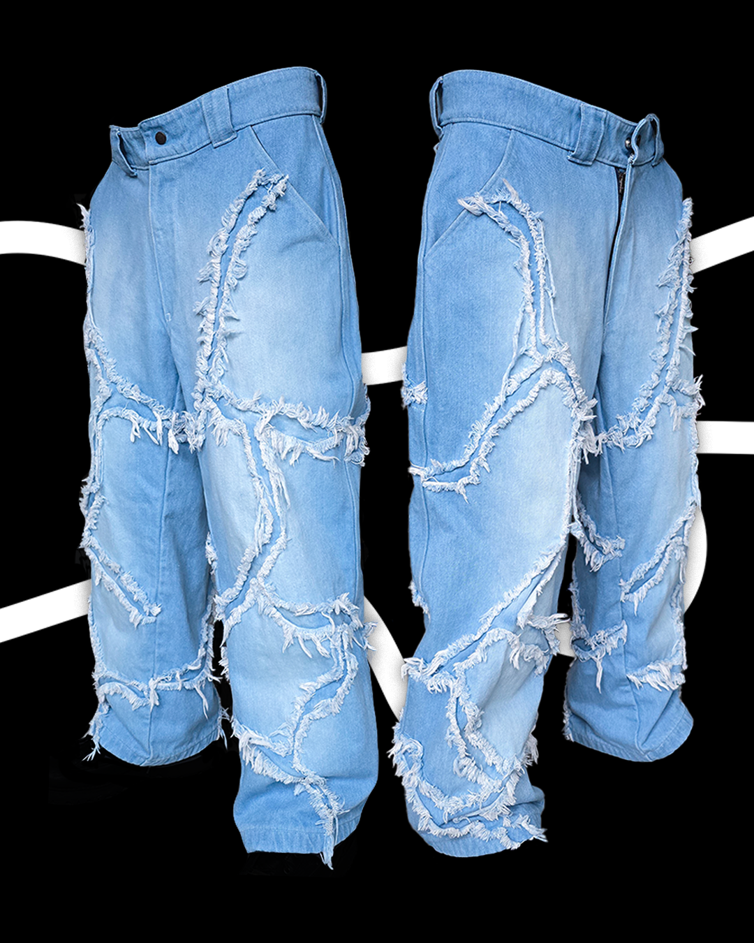 'FRACTURED' Jeans (Washed)