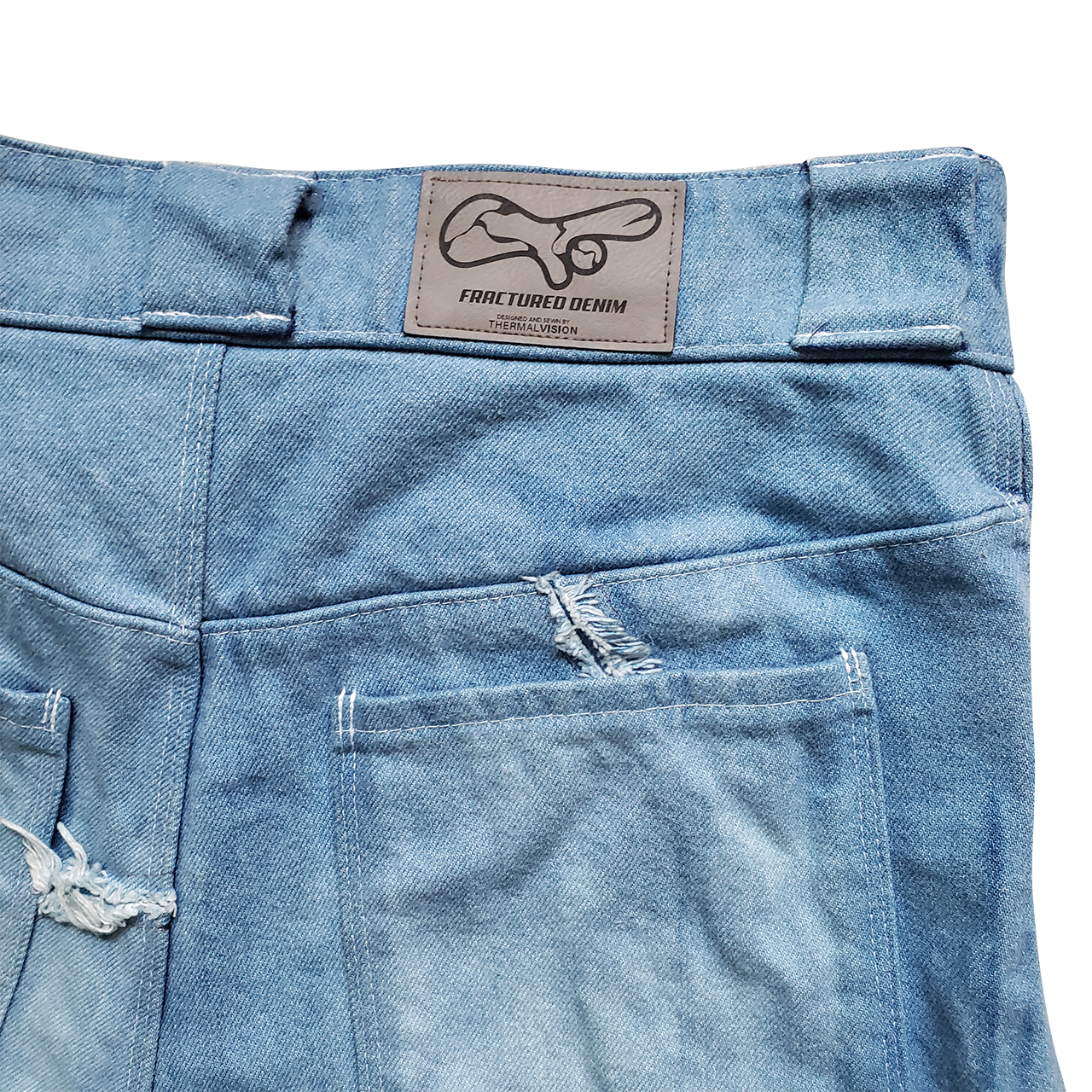 'FRACTURED' Jorts (Washed)