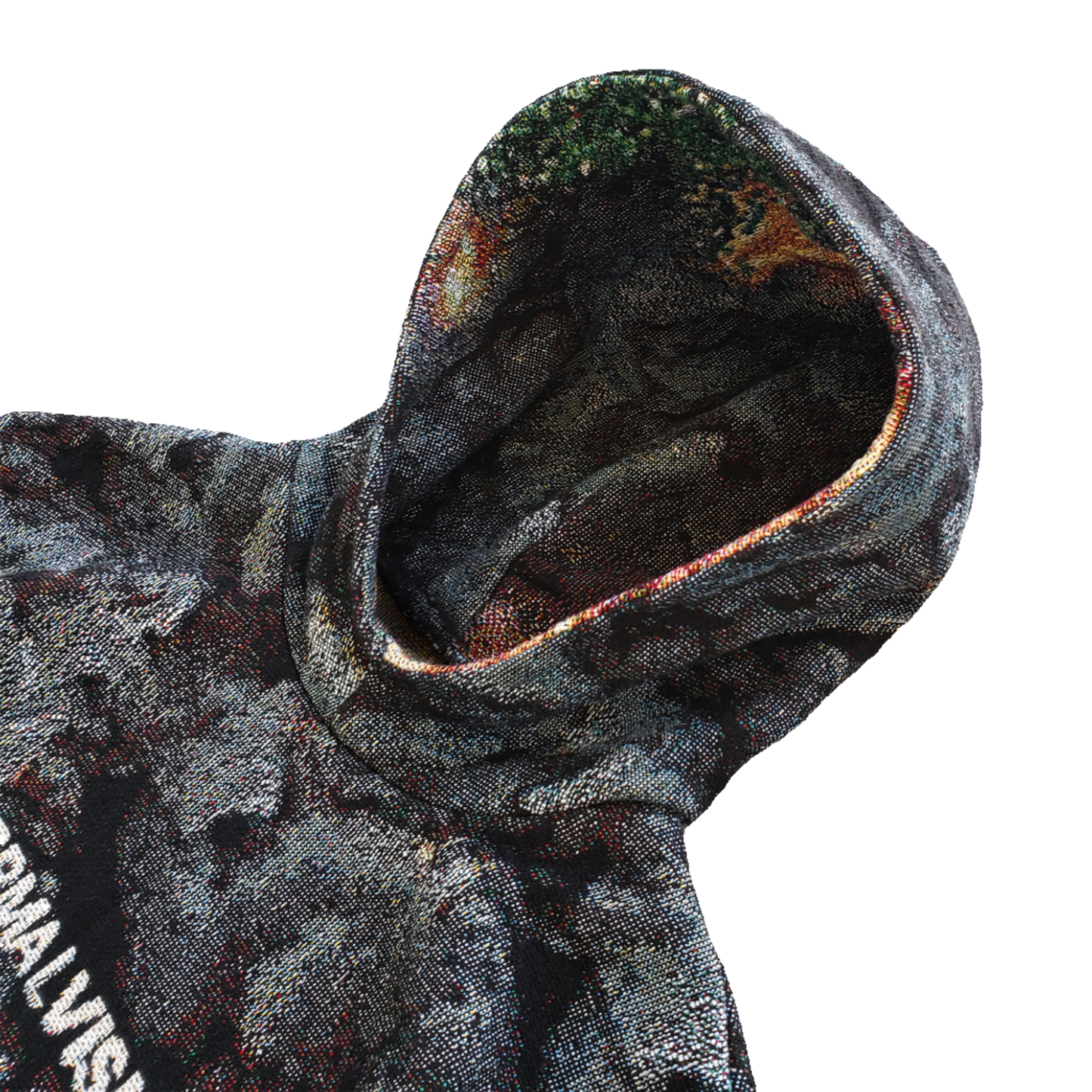 Crash & Burn Woven Tapestry Hoodie