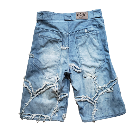 'FRACTURED' Jorts (Washed)