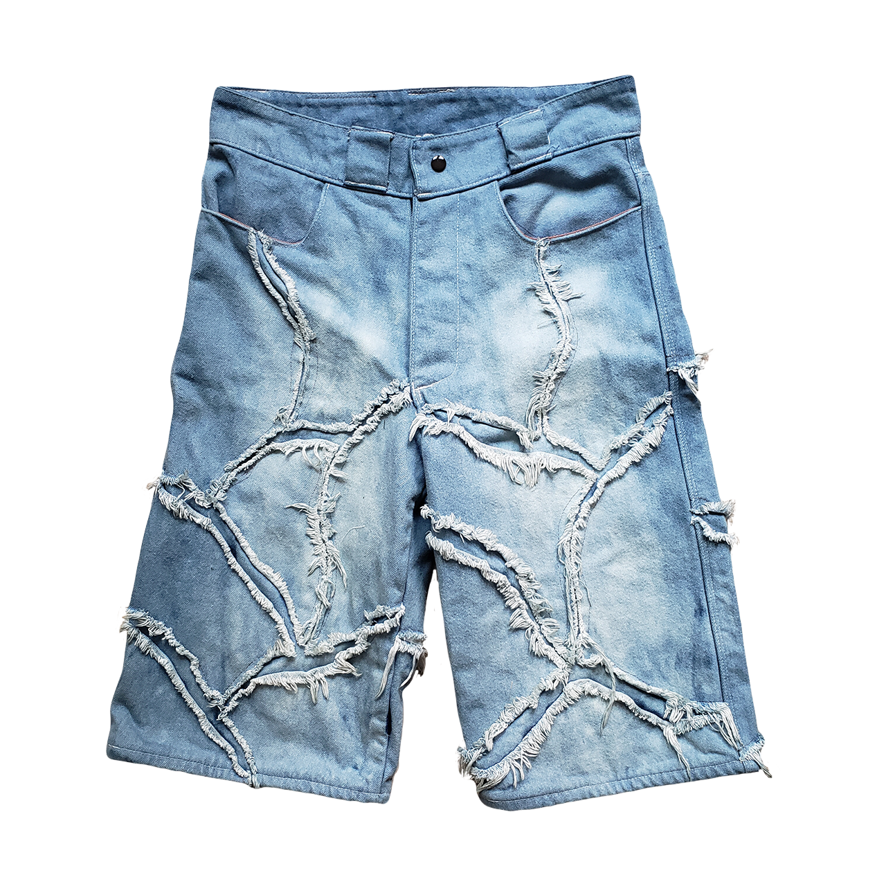 'FRACTURED' Jorts (Washed)