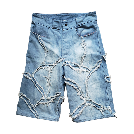 'FRACTURED' Jorts (Washed)