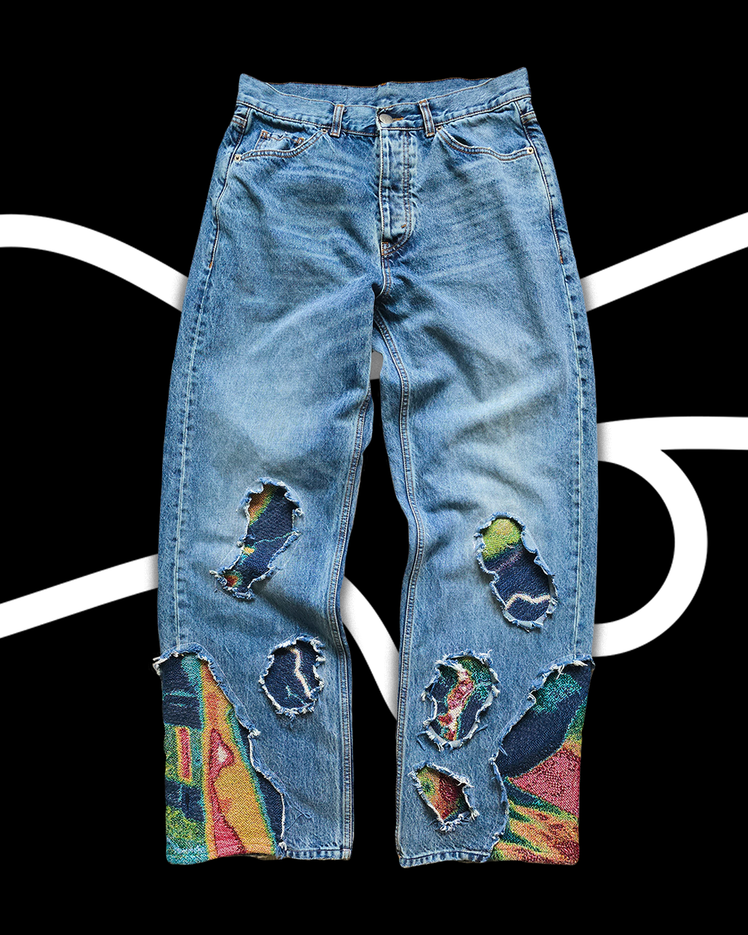 'PHASES' Zip + Denim Set