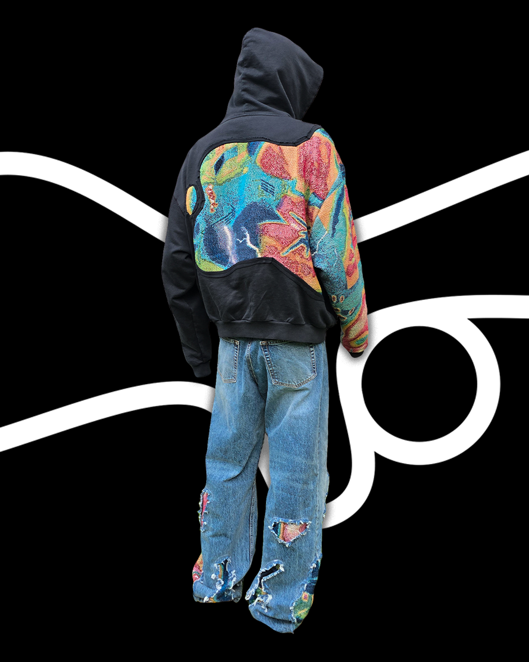 'PHASES' Classic Split Zip Hoodie
