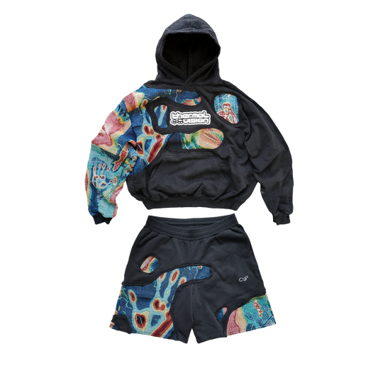 'PHASES' Set (Hoodie+Shorts)