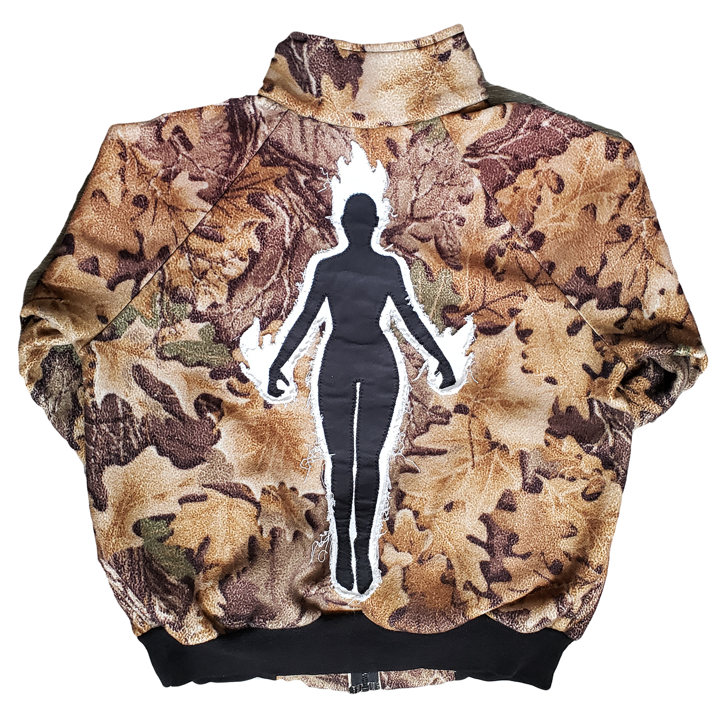 'Elevated Aura' Distressed Camo Fleece XLARGE