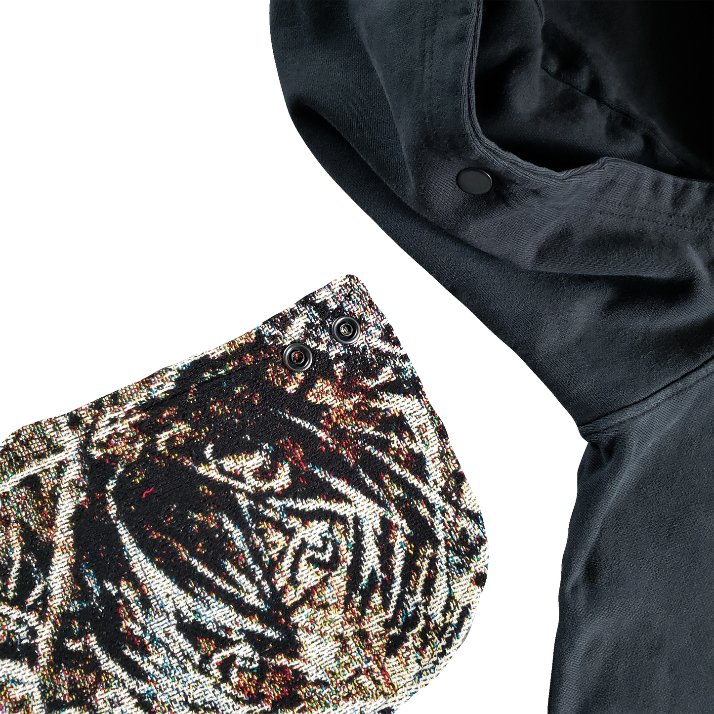 Ayanami Camo Heavyweight Woven Split Hoodie (w/ Mask)