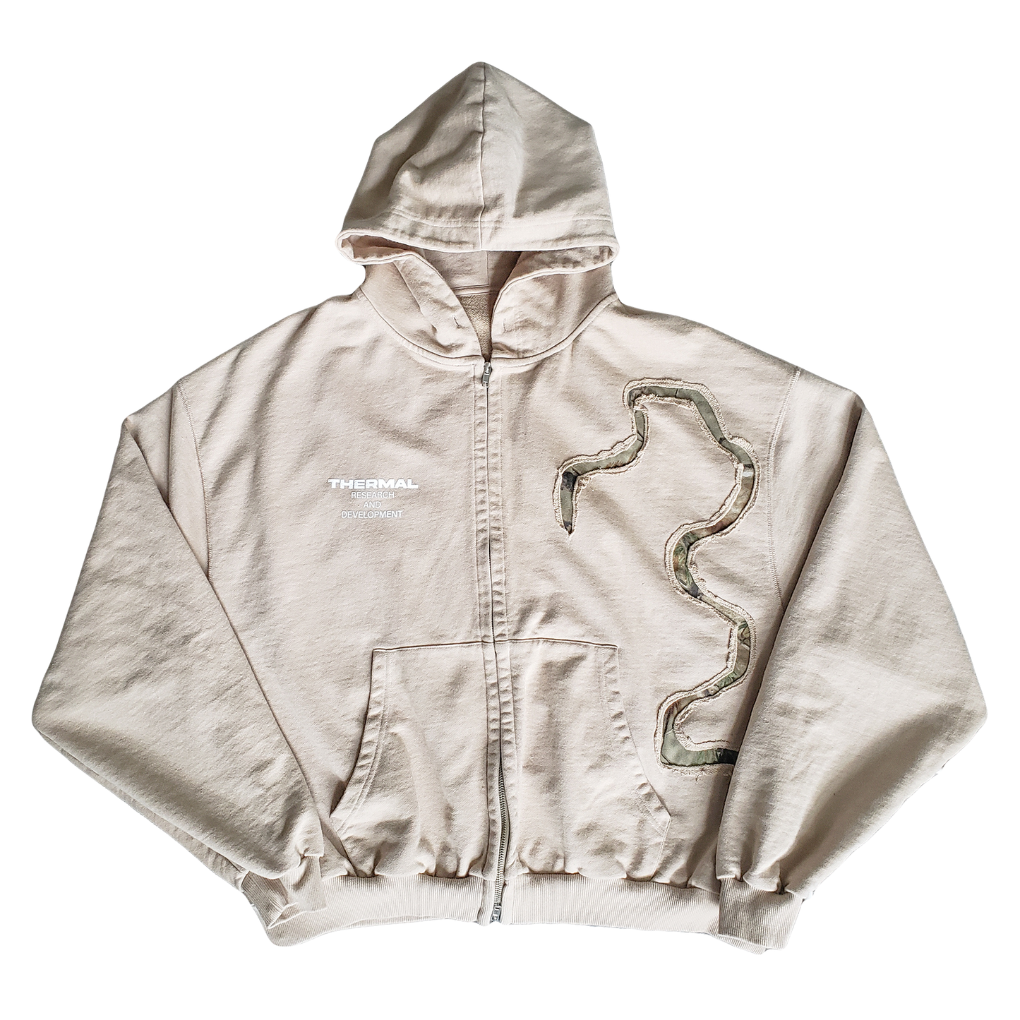 Camo Hand Zip-Up Hoodie (PREORDER)