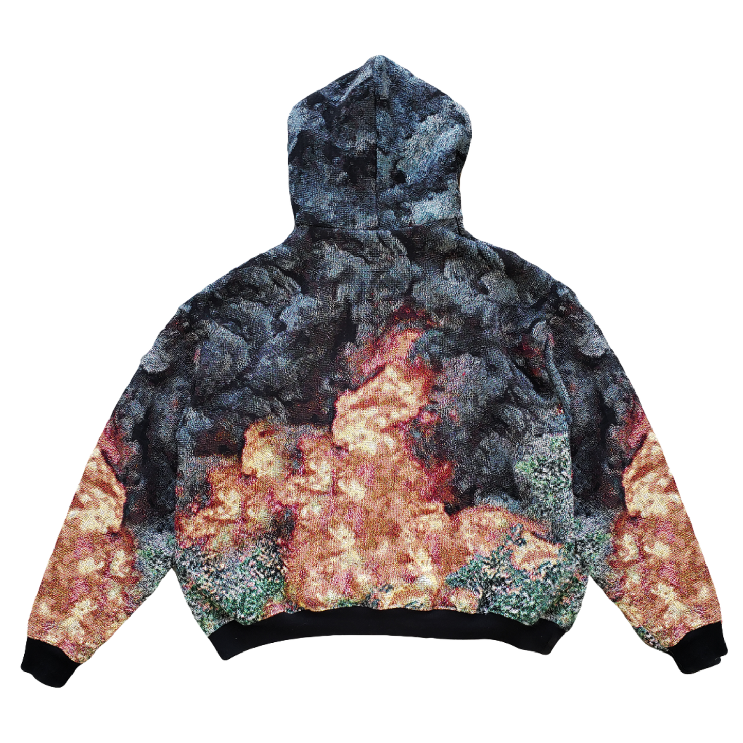 Crash & Burn Woven Tapestry Hoodie