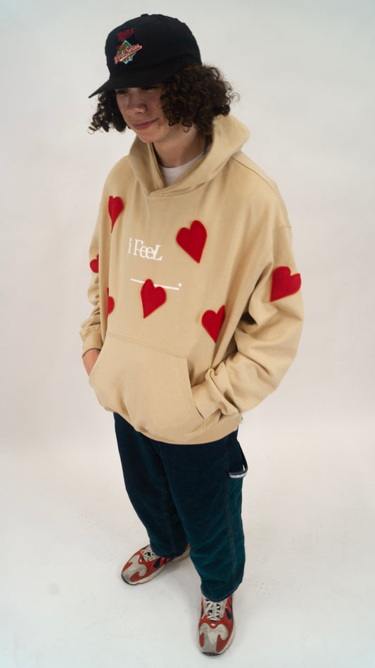 i Feel 'LOVED' Heavyweight Hoodie LARGE