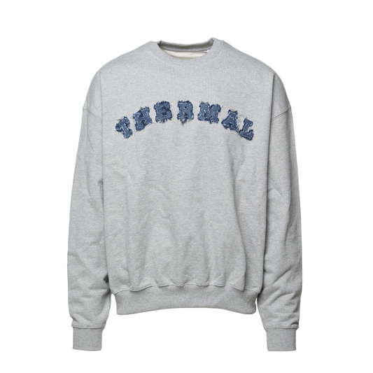 A Helping Hand - Denim Crewneck Grey X-LARGE