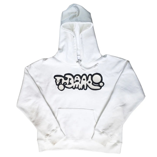 Bruised Bones White Hoodie LARGE