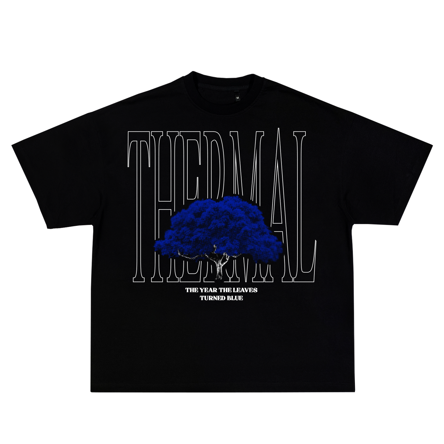 Blue Leaves Oversized Premium Tee