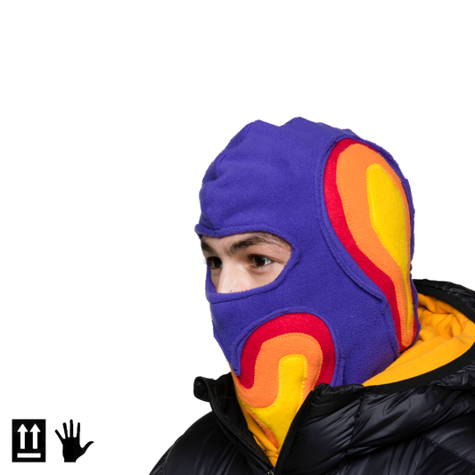 Purple Fleece HEATMAP Balaclava