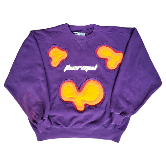 THRMLVZN Crewneck Purple sz M/L